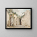 La Grotte de Posillipo - William Pars — framed artwork on a wall