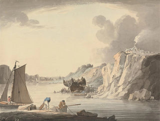 the Stream Entrance Stonehouse between Plymouth and Dock Devon - William Payne — artwork view