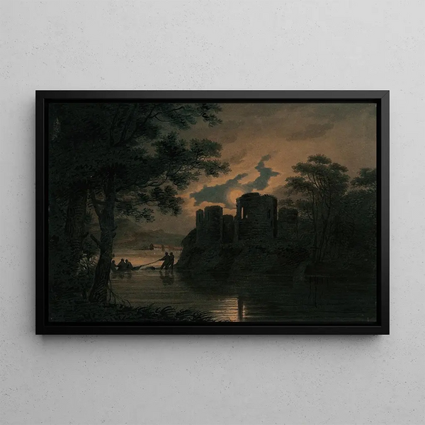 on the Wye River, Monmouthshire - William Payne — framed artwork on a wall