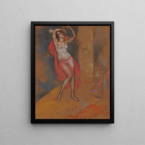 Anna Pavlova dans Oriental Fantasy, Chicago - William Penhallow Henderson — framed artwork on a wall