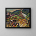 Fiesta of San Juan Pueblo - William Penhallow Henderson — framed artwork on a wall