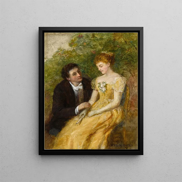 Une étude pour Dans la véranda, un moment critique - William Powell Frith — framed artwork on a wall