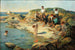 Boys swimming on a rocky coast - William Pratt — artwork view
