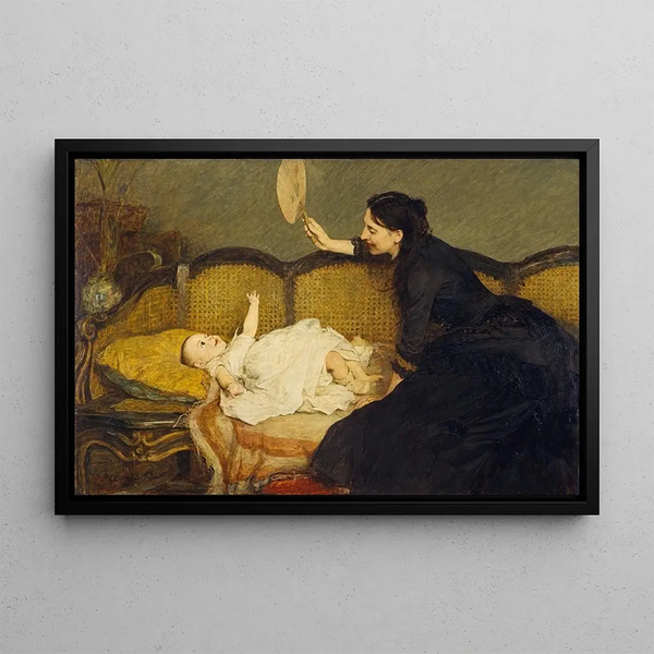 Master Baby - William Quiller Orchardson — framed artwork on a wall