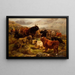 Highland Cattle Painting - William R.C. Watson — framed artwork on a wall