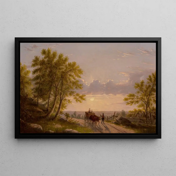 Cap sur la maison - William Rickarby Miller — framed artwork on a wall