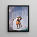 The Sentinel - William Rimmer — framed artwork on a wall