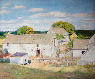Oakridge Farm at the End of Summer - William Rothenstein — artwork view