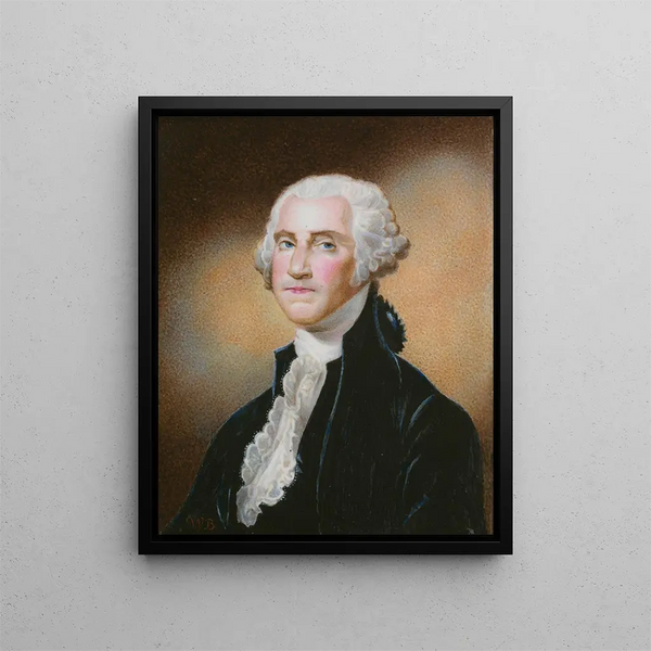 George Washington - William Russell Birch — framed artwork on a wall