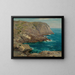Les falaises de Monhegan - William S. Robinson — framed artwork on a wall