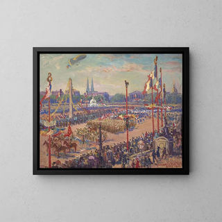 the Victory Parade, Place de la Concorde, November 11, 1919, 8th arrondissement - William Samuel Horton — framed artwork on a wall