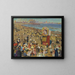 Punch et Judy sur la plage - William Samuel Horton — framed artwork on a wall