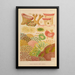 Coral Reef Painting of the Great Barrier Reef - William Saville-Kent — framed artwork on a wall