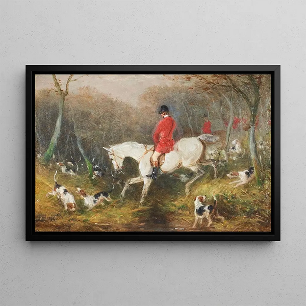 Rentré à terre - William Shayer — framed artwork on a wall