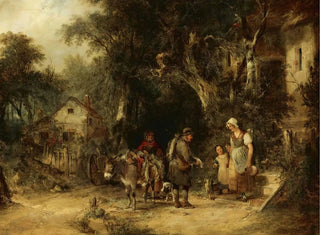 L'homme aux lapins - William Shayer — artwork view