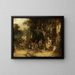 L'homme aux lapins - William Shayer — framed artwork on a wall