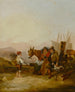 Voyageurs au bord de la mer - William Shayer Snr — artwork view