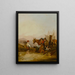 Voyageurs au bord de la mer - William Shayer Snr — framed artwork on a wall