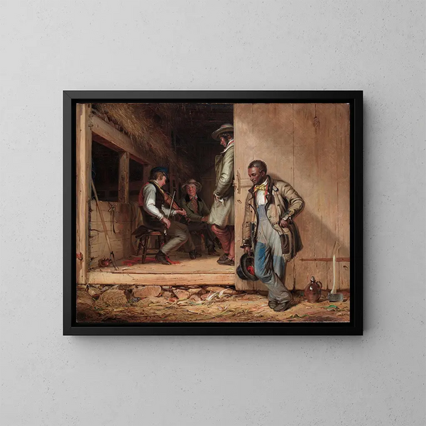 The Power of Music - William Sidney Mount — framed artwork on a wall