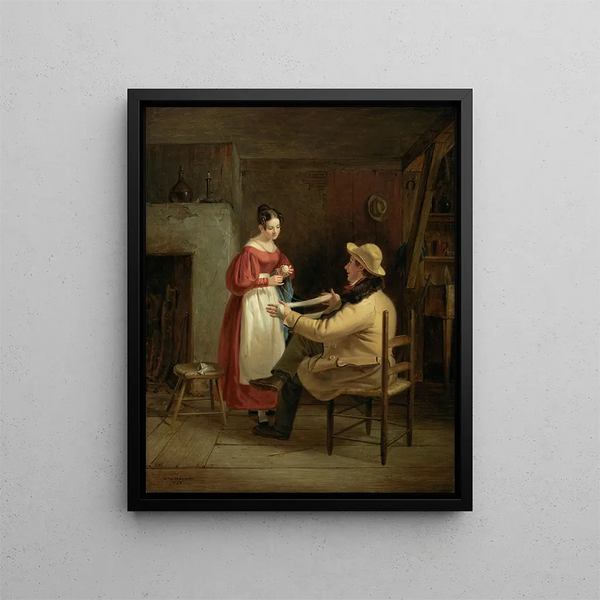 Liquidation Painting - William Sidney Mount — framed artwork on a wall