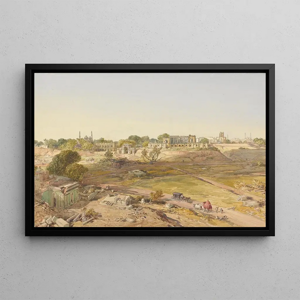 La Résidence de Lucknow - William Simpson — framed artwork on a wall