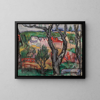 Landscape of the Brandywine Valley - William Sommer — framed artwork on a wall