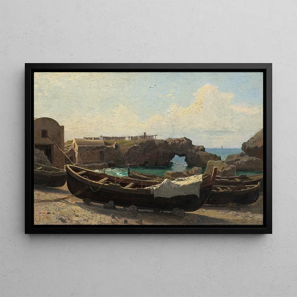 Marina Piccola Capri - William Stanley Haseltine — framed artwork on a wall