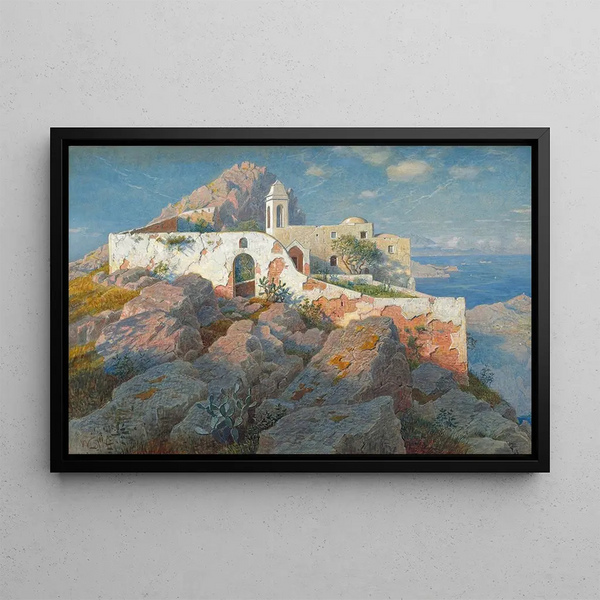 Santa Maria a Cetrella Anacapri - William Stanley Haseltine — framed artwork on a wall