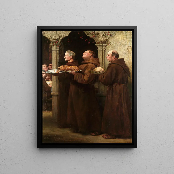 La fête des Prieurs - William Strutt — framed artwork on a wall