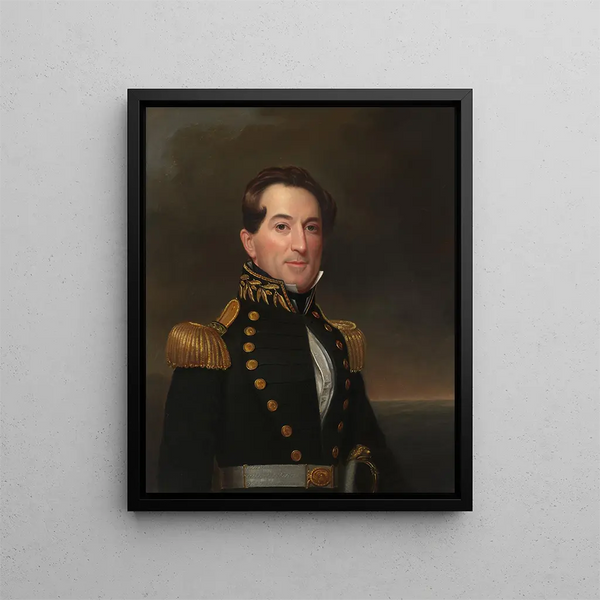 David Glasgow Farragut - William Swain — framed artwork on a wall