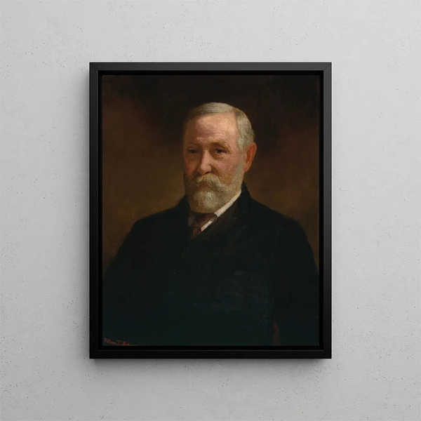 Benjamin Harrison - William Thomas Mathews — framed artwork on a wall