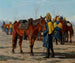 American Cavalry Preparing to Mount - William Thomas Trego — artwork view