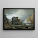 A Rocky Coast - William Trost Richards — framed artwork on a wall