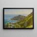 Littoral with grassy slope - William Trost Richards — framed artwork on a wall