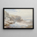 Vagues déferlantes - William Trost Richards — framed artwork on a wall