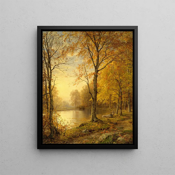 Summer Indian - William Trost Richards — framed artwork on a wall