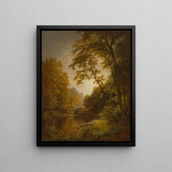 June Day - William Trost Richards — framed artwork on a wall