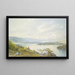 Lac Squam and the Sandwich Mountains - William Trost Richards — framed artwork on a wall