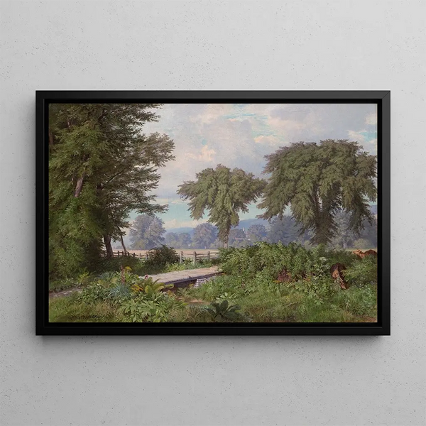 Landscape Painting - William Trost Richards — framed artwork on a wall