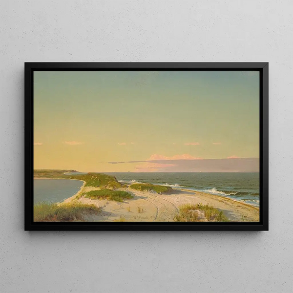 Nantucket Shoreline - William Trost Richards — framed artwork on a wall