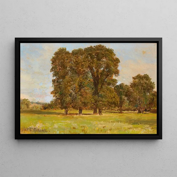near Salisbury, England - William Trost Richards — framed artwork on a wall