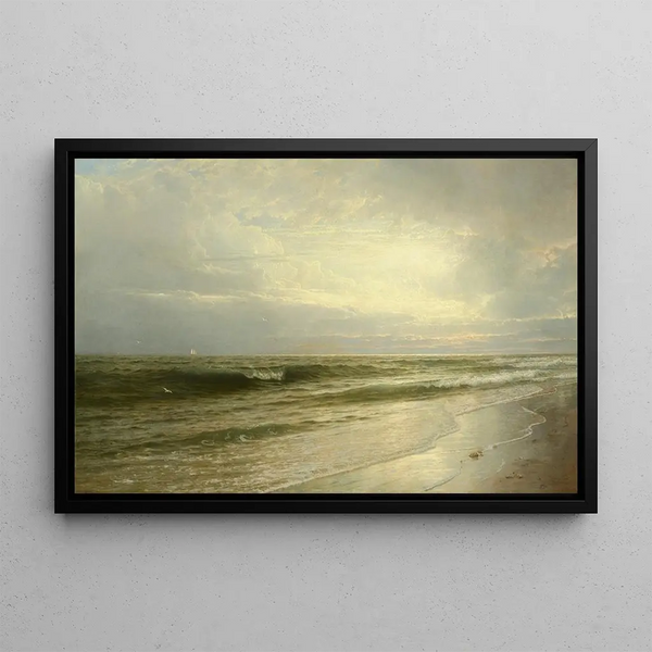 on the New Jersey Coast - William Trost Richards — framed artwork on a wall