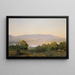 Sunset at Centre Harbor New Hampshire - William Trost Richards — framed artwork on a wall
