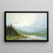 Sunset over Mount Chocorua New Hampshire - William Trost Richards — framed artwork on a wall