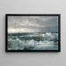Waves on the Rocks - William Trost Richards — framed artwork on a wall