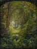 Woodland landscape with wooded clearing - William Trost Richards — artwork view