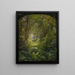 Woodland landscape with wooded clearing - William Trost Richards — framed artwork on a wall