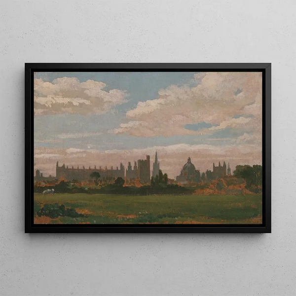 View of Oxford - William Turner of Oxford — framed artwork on a wall