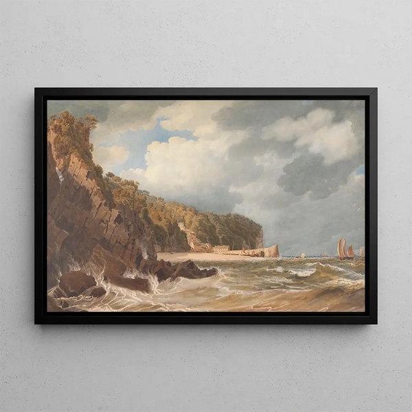 Clovelly North Devon - William Turner of Oxford — framed artwork on a wall
