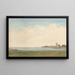 Château de Porchester, vue depuis le village de Porchester regardant vers Portsmouth - William Turner d'Oxford — framed artwork on a wall
